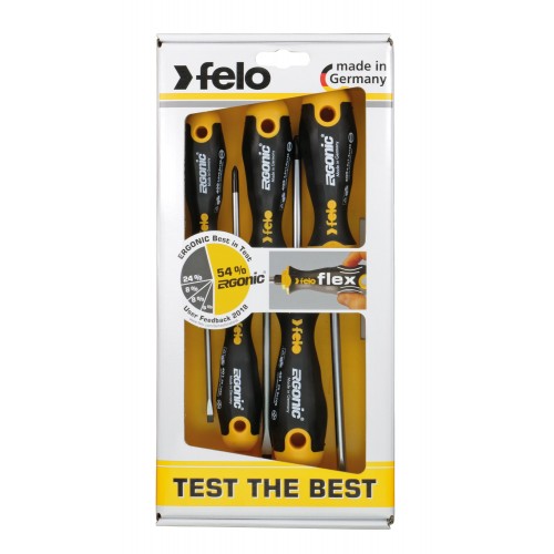 Felo Juego de destornilladores ERGONIC 5-pcs. SL/PZ